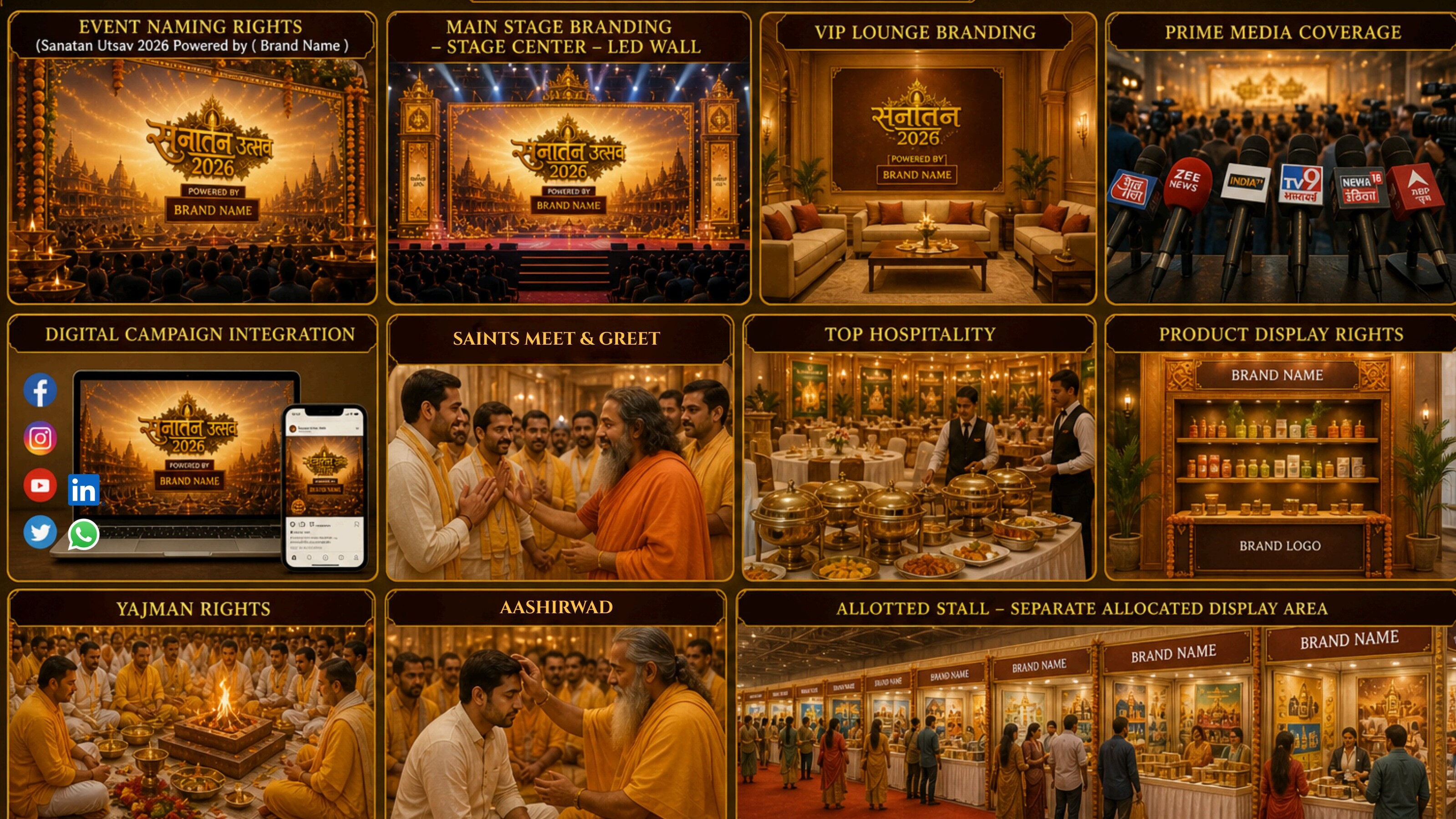 Yajman sankalp showcase — 101 kundiya mahayagna, bhagwat parayan, bhandara seva at Chaar Dham Vrindavan